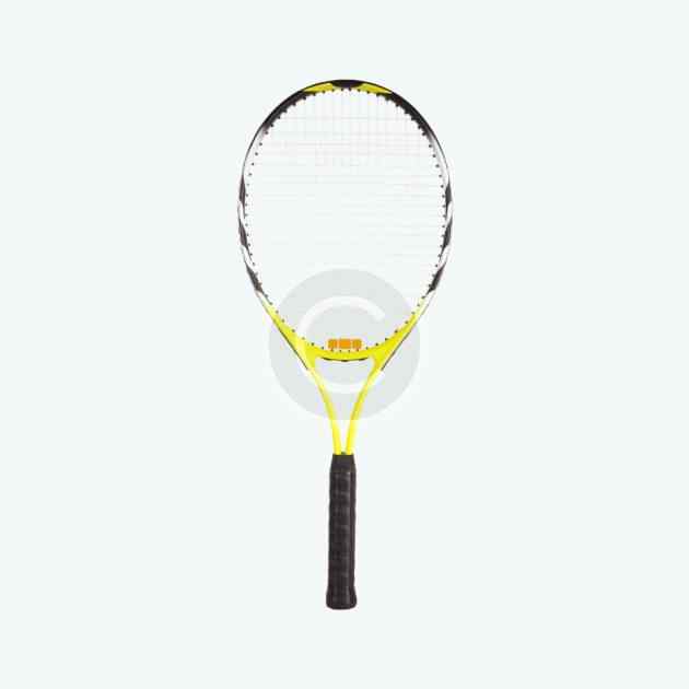 Black carbon tennis racket